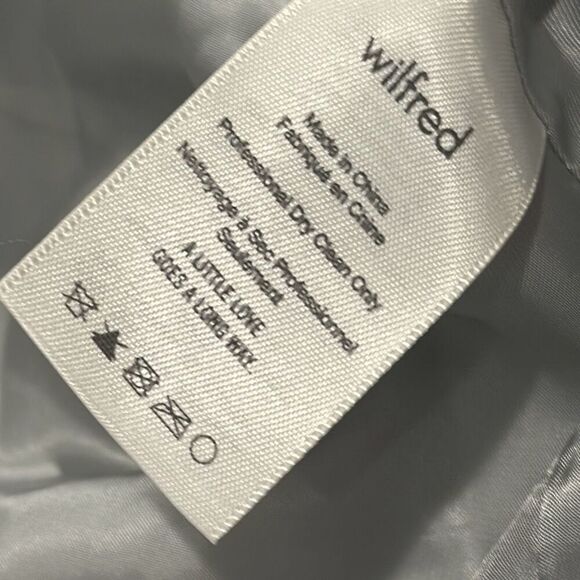 B25 Wilfred Free Womens Gray Wrap-Front Mini Skirt Size 2 XS EUC Preowned - Picture 5 of 9